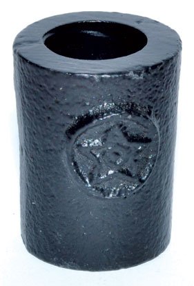 1 1/4" Pentagram cast iron chime holder (image for) 1 1/4" Pentagram cast iron chime holder