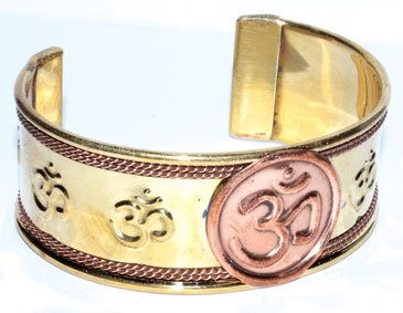 Om copper bracelet (image for) Om copper bracelet
