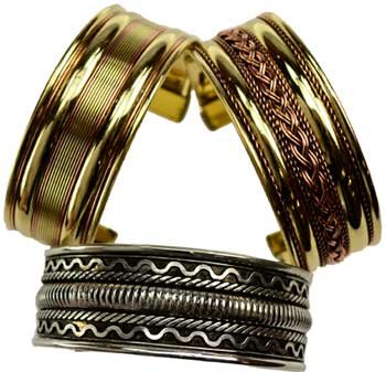 1" assorted Two Tone bracelet (image for) 1" assorted Two Tone bracelet