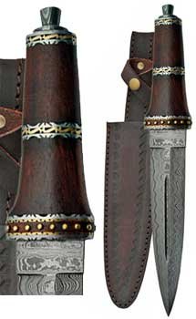 Dirk Wood Damascus athame (image for) Dirk Wood Damascus athame