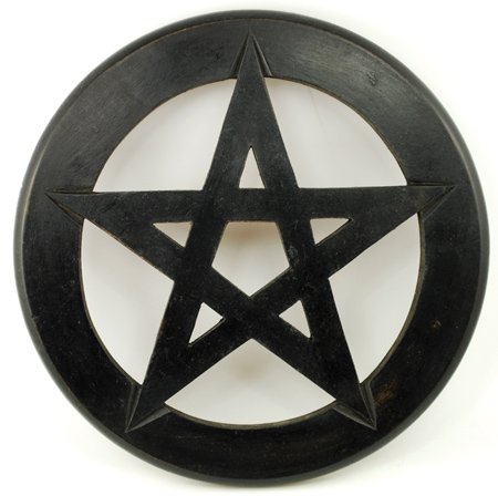 Pentagram wall hanging/altar tile 9" (image for) Pentagram wall hanging/altar tile 9"