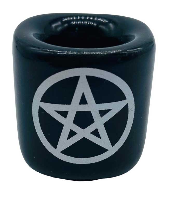 Pentagram Black ceramic holder (image for) Pentagram Black ceramic holder