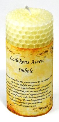 4" Imbolc Sabbat Lailokens Awen candle (image for) 4" Imbolc Sabbat Lailokens Awen candle