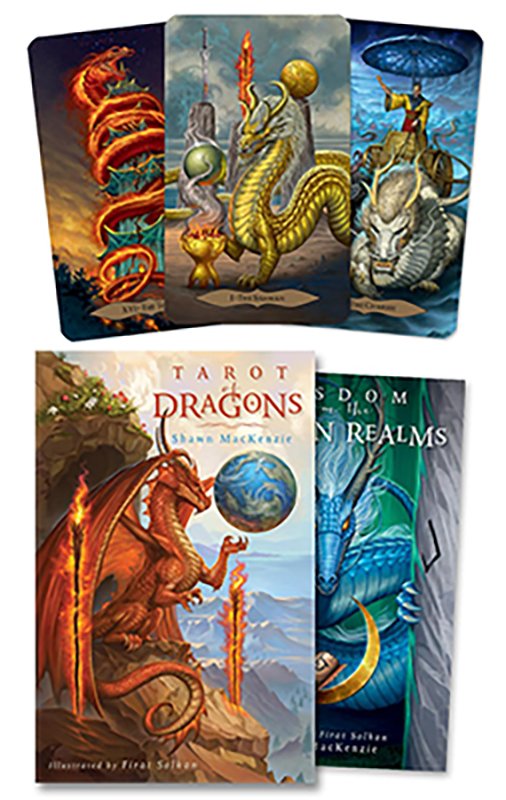 (image for) Tarot of Dragons (deck and book) by MacKenzie & Solhan
