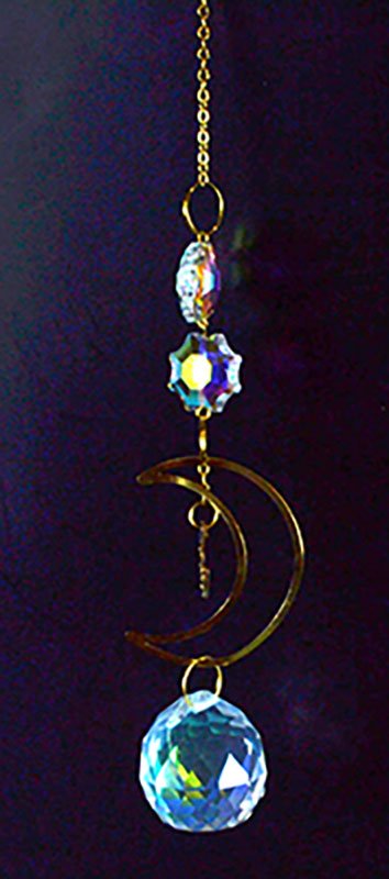 11" Crescent Moon sun catcher (image for) 11" Crescent Moon sun catcher