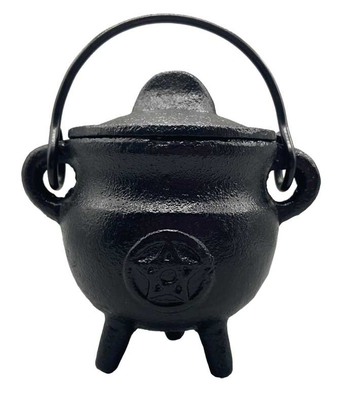 4" Pentagram cast iron cauldron (image for) 4" Pentagram cast iron cauldron