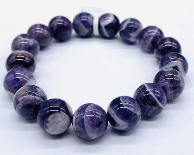 12mm Amethyst, Chevron bracelet (image for) 12mm Amethyst, Chevron bracelet
