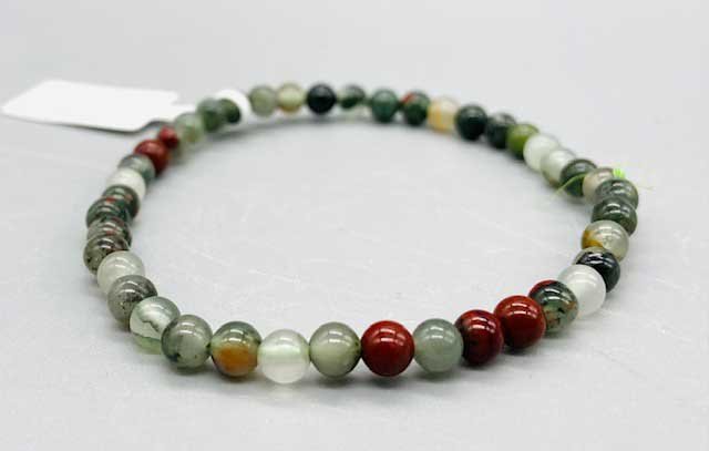 4mm Bloodstone bracelet (image for) 4mm Bloodstone bracelet