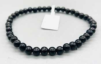 4mm Jet bracelet (image for) 4mm Jet bracelet