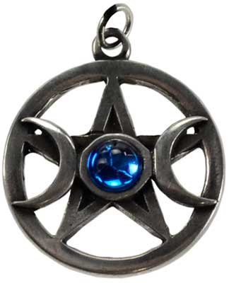Pentagram & Moons pewter (image for) Pentagram & Moons pewter
