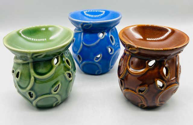 (set of 3) 3" Leaf oil diffuser (image for) (set of 3) 3" Leaf oil diffuser