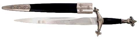 Fleur de lis Medieval athame (image for) Fleur de lis Medieval athame