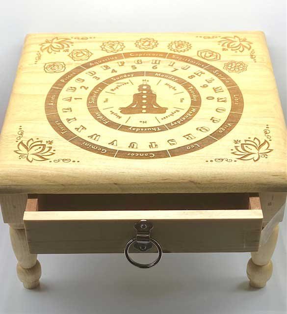 11 1/2x 11 1/2" Pendulum altar table (image for) 11 1/2x 11 1/2" Pendulum altar table